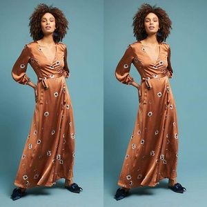 AnthropologiePrinted Wrap Maxi Dress